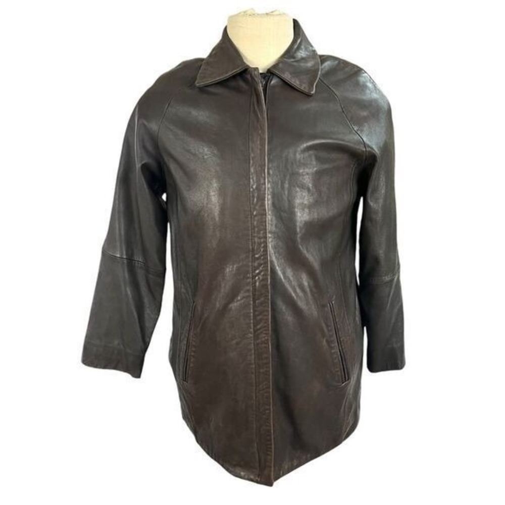 Vintage LNR‎ by La Nouvelle Renaissance Jacket Men S Brown Genuine Leather Lined